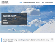 Tablet Screenshot of bangaloresocialmedia.com